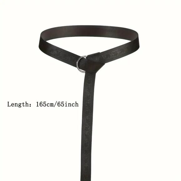 5PC Renaissance Medieval Belt Set w/ Pouch, Bottle, Hikes Faux Leather Cosplay - Picture 4 of 13